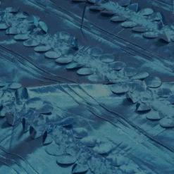 Diagonal Taffeta Table Runner in Teal