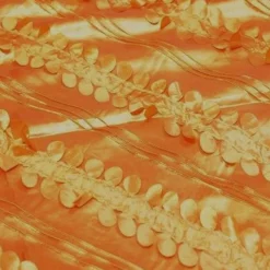Diagonal Taffeta Table Runner in Orange