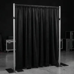Duvetyne (Fire Retardant) Drape Panel in Black