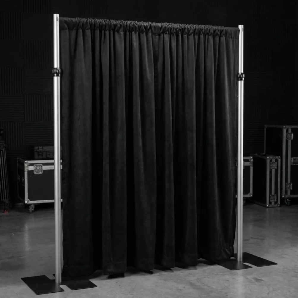Duvetyne (Fire Retardant) Drape Panel in Black