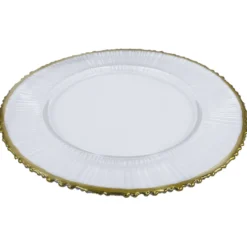 Eclipse - Glass Charger Plate in Gold (Item # 0309-R)