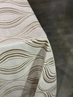 Eclipse Jacquard (Reversible) Table Linen in Taupe