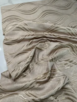 Eclipse Jacquard (Reversible) Table Linen in Taupe