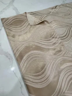 Eclipse Jacquard (Reversible) Table Linen in Taupe