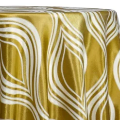 Eclipse Jacquard (Reversible) Table Linen in Gold
