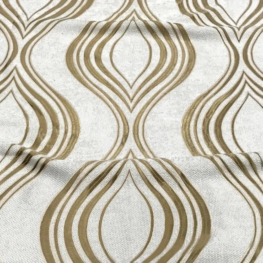 Eclipse Jacquard (Reversible) Table Runner in Gold