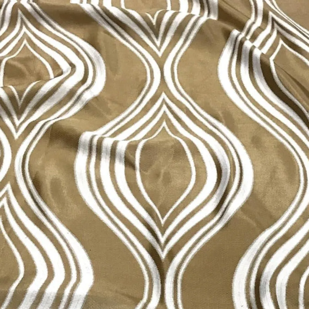 Eclipse Jacquard (Reversible) Table Runner in Gold