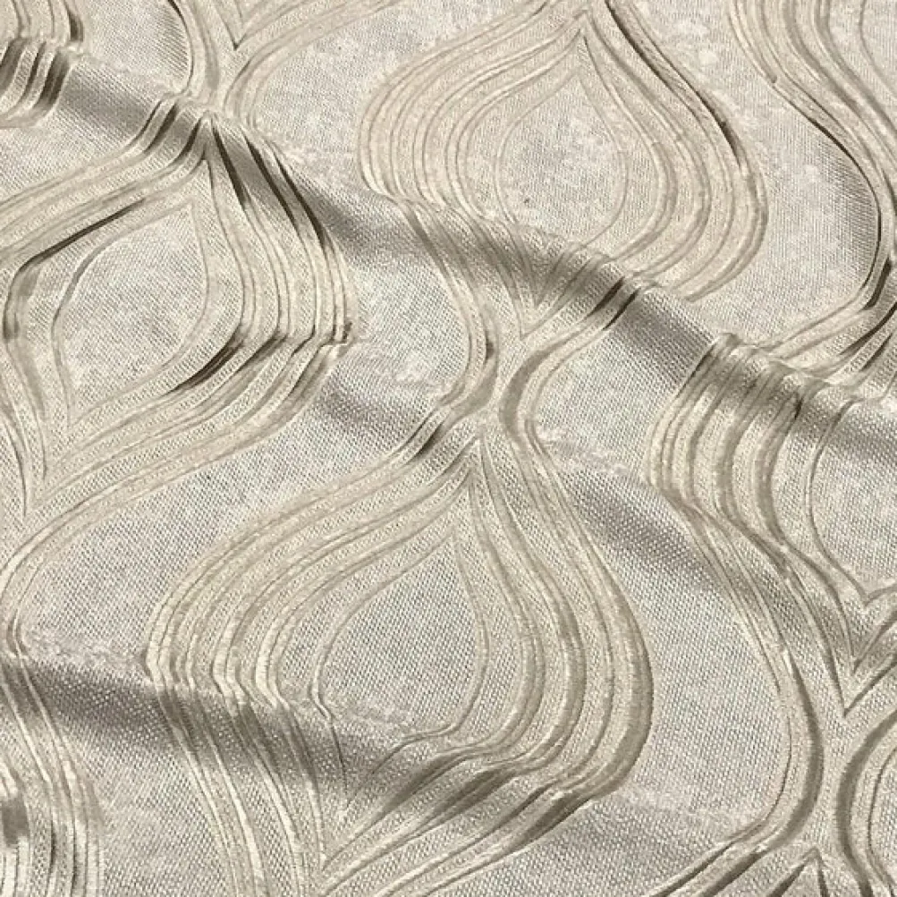 Eclipse Jacquard (Reversible) Table Runner in Taupe
