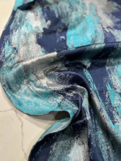 Element Jacquard Table Linen in Turquoise