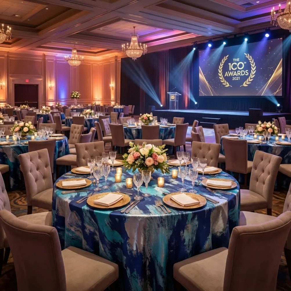 Element Jacquard Table Linen in Turquoise
