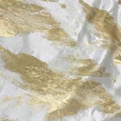 Element Jacquard Table Linen in Gold and Off-White