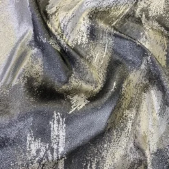 Element Jacquard Table Linen in Grey and Gold