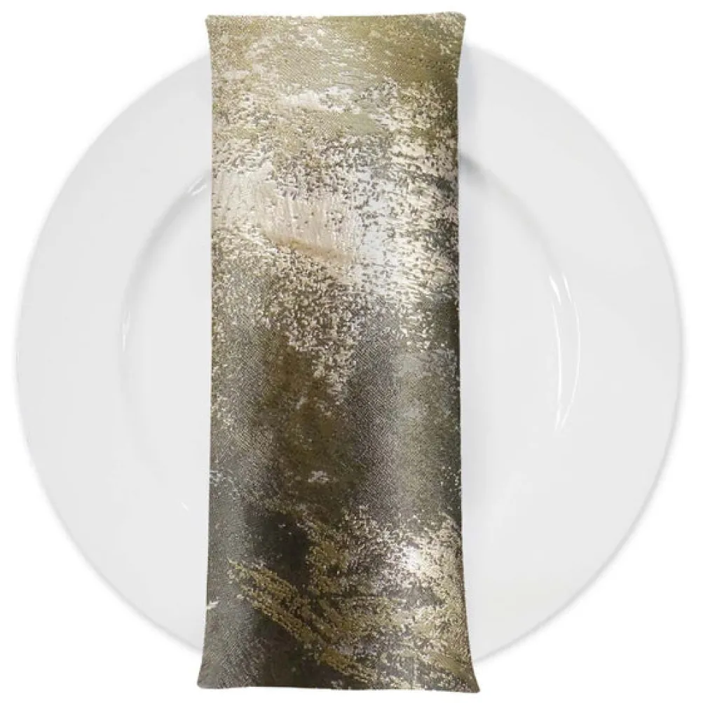 Element Jacquard Table Napkin in Gold