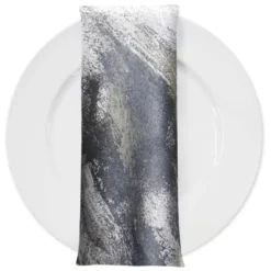 Element Jacquard Table Napkin in Silver