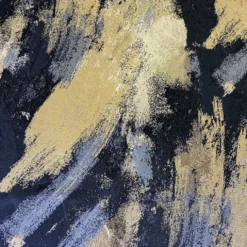Element Jacquard Table Runner in Black and Gold