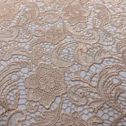English Lace Table Linen in Champagne