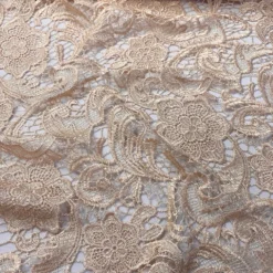 English Lace Table Linen in Champagne