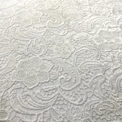 English Lace Table Linen in White
