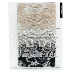 English Lace Table Runner in Black