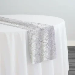 English Lace Table Runner in White