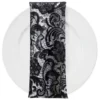 English Lace (w/ Poly Lining) Table Napkin in Black