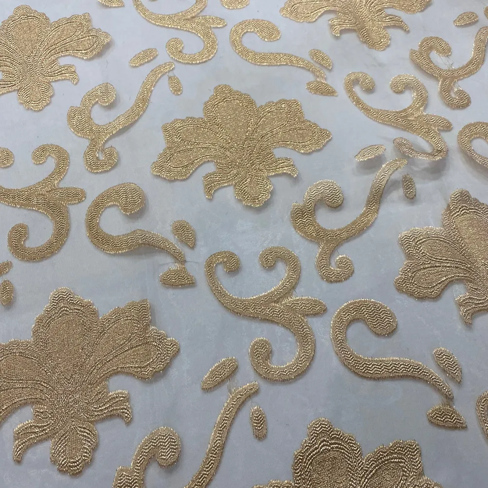 Fleur De Lis Table Linen in Champagne