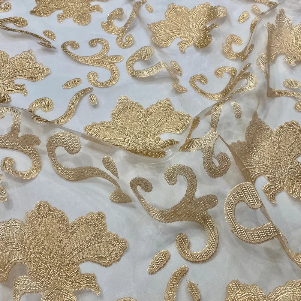 Fleur De Lis Table Linen in Gold