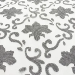 Fleur De Lis Table Linen in Silver