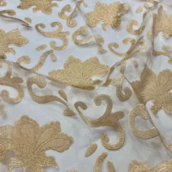 Fleur De Lis Table Runner in Gold