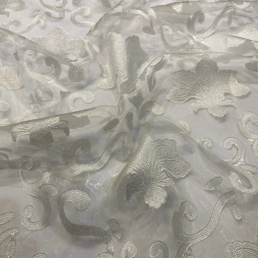 Fleur De Lis Table Runner in Ivory