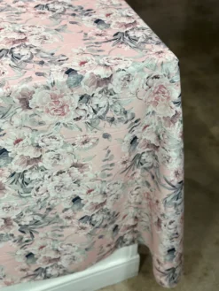 Floral Dusk (Poly Print) Table Linen in Blush