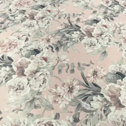 Floral Dusk (Poly Print) Table Linen in Blush