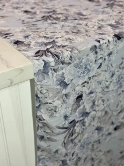 Floral Dusk (Poly Print) Table Linen in Copen Perry