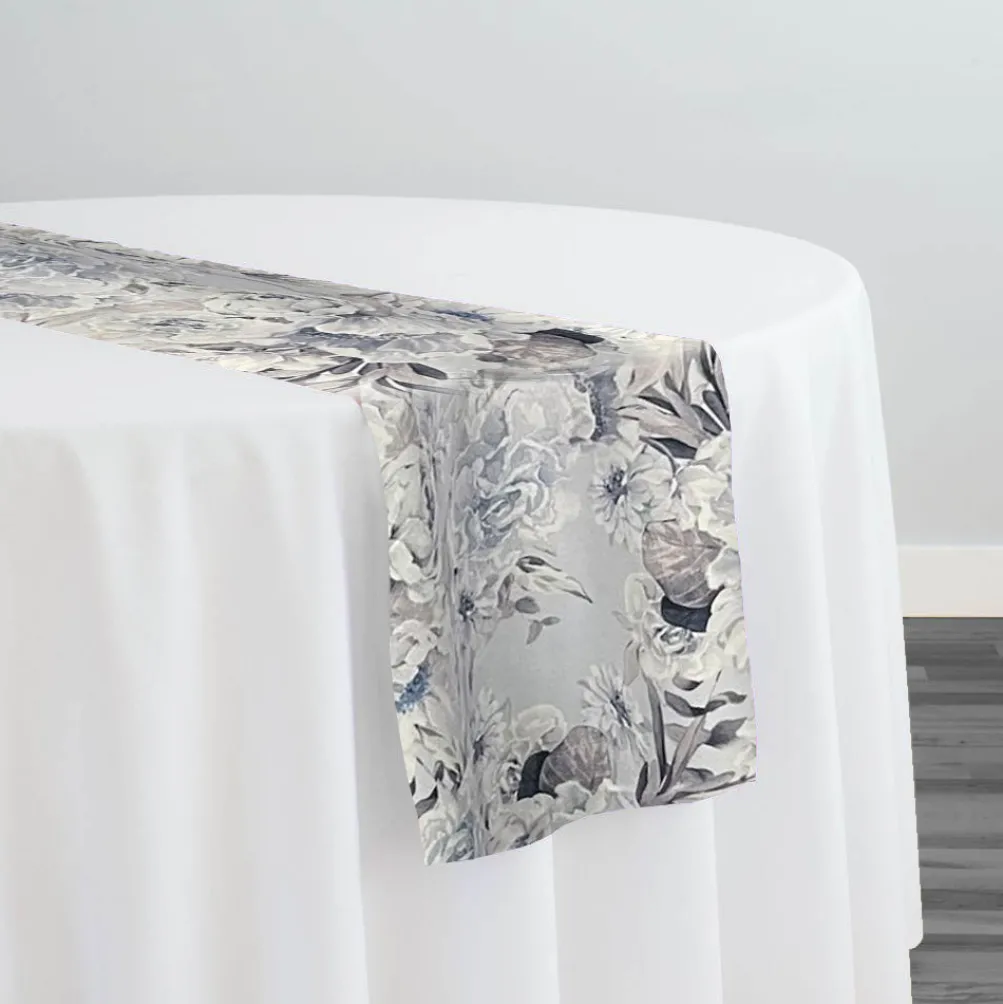 Floral Dusk (Poly Print) Table Runner in Copen Perry