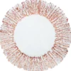 Floral - Glass Charger Plate in Rose Gold (Item # 0238)