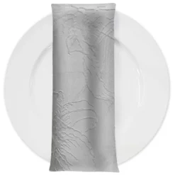 Floral Reef Jacquard Table Napkin in White