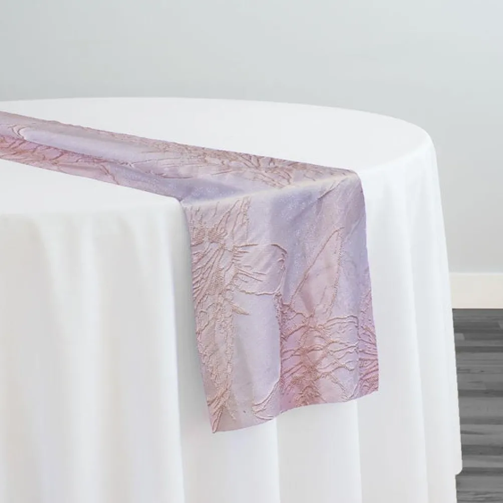 Floral Reef Jacquard Table Runner in Blush