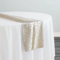 Flora Rose Table Runner in Champagne