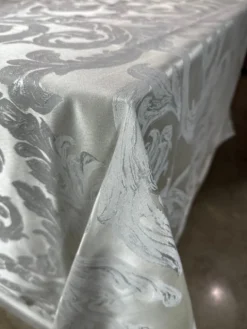 Florence Jacquard Table Linen in Ivory