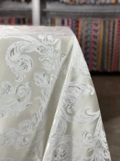 Florence Jacquard Table Linen in Ivory
