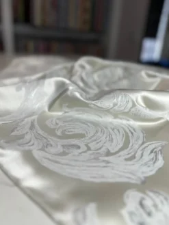 Florence Jacquard Table Linen in Ivory