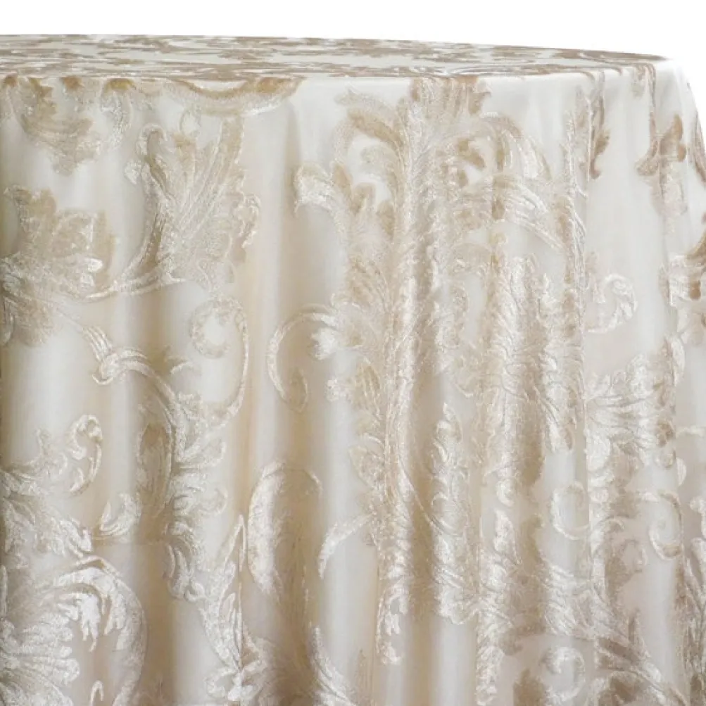 Florence Jacquard Table Linen in Gold