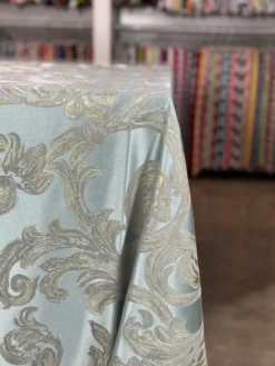 Florence Jacquard Table Linen in Blue