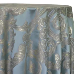 Florence Jacquard Table Linen in Blue