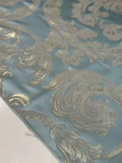 Florence Jacquard Table Linen in Blue