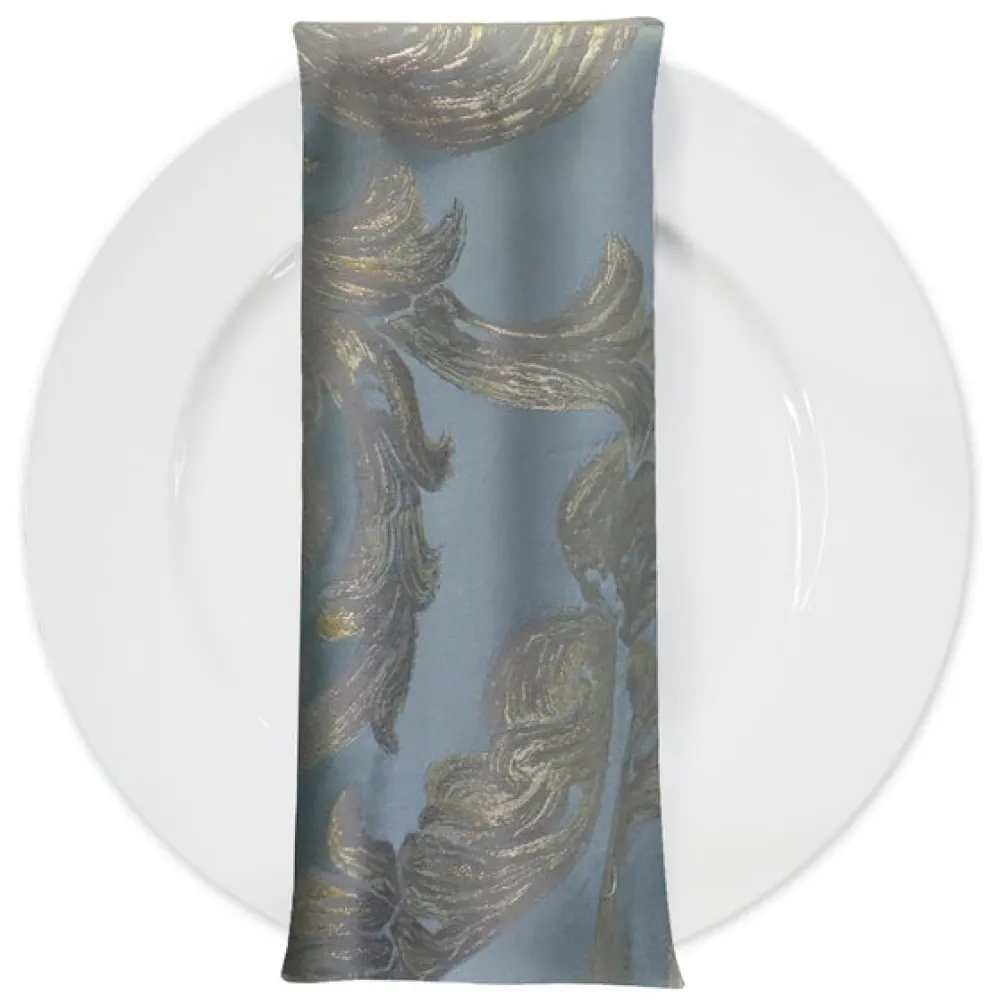 Florence Jacquard Table Napkin in Blue