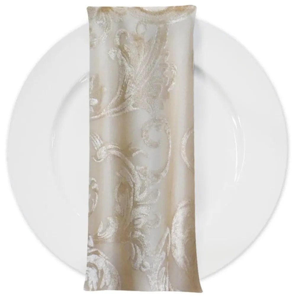 Florence Jacquard Table Napkin in Gold