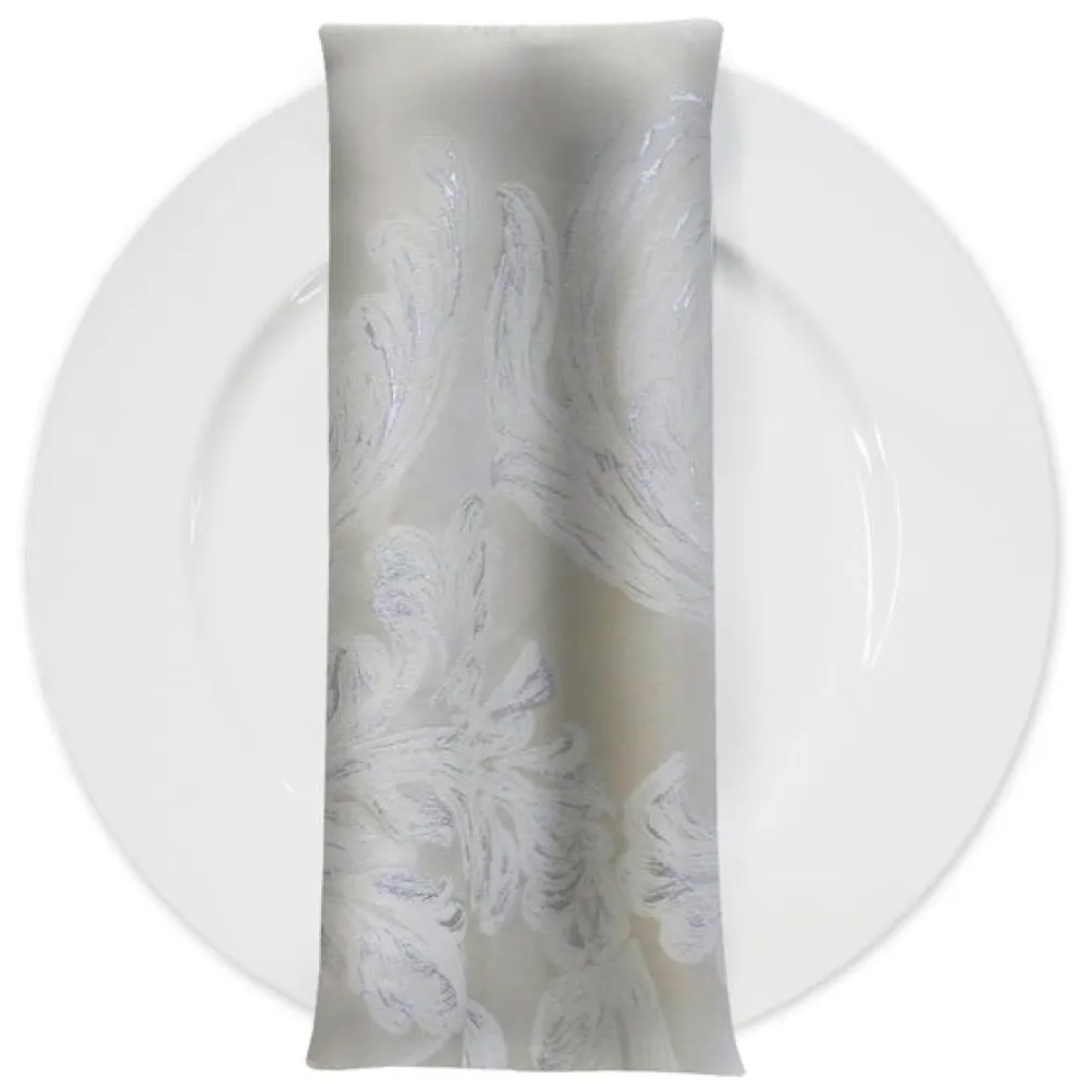 Florence Jacquard Table Napkin in Ivory