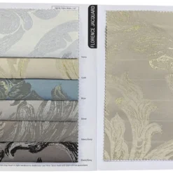 Florence Jacquard Table Runner in Silver and Grey
