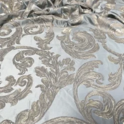 Florence Jacquard Table Runner in Blue